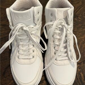 Loci high top white sneakers